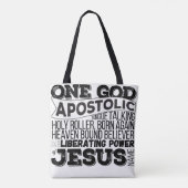 "One God Apostolic Song" Tote Tasche 2 Farbe (Rückseite)