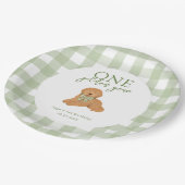 One Golden Year Goldendoodle Birthday Party Pappteller (Schrägansicht)