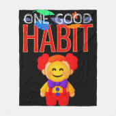 One Good Habit Fleecedecke (Vorderseite)