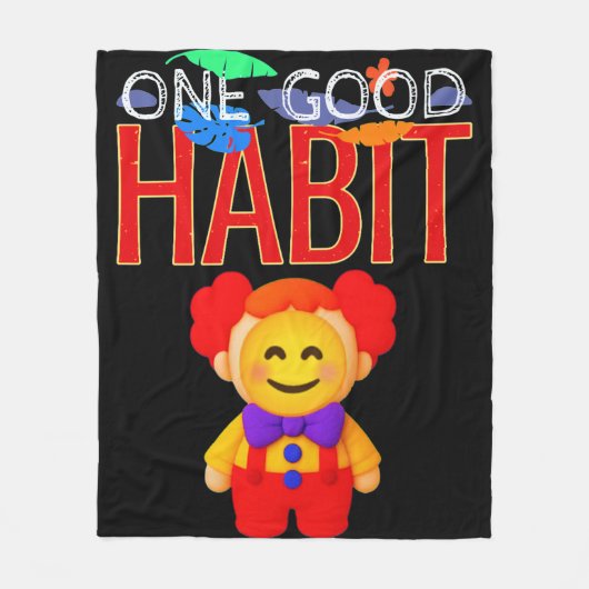 One Good Habit Fleecedecke (Vorderseite)
