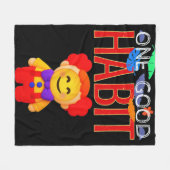 One Good Habit Fleecedecke (Vorderseite (Horizontal))