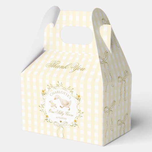 One Goose Gender neutral Wildflower 1st Birthday Geschenkschachtel (Vorderseite)