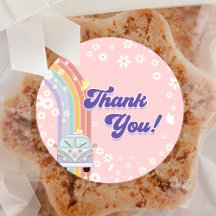 One Groovy Babe Retro Rainbow 1. Geburtstags-Party