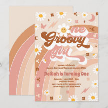 One Groovy Girl Peace Liebe Party Rainbow Birthday