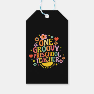 One groovy preschool teacher geschenkanhänger