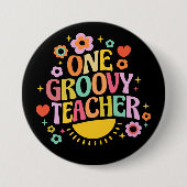 One groovy teacher button (Vorderseite)