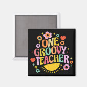 One groovy teacher magnet (Vorderseite/Rückseite)