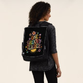 One groovy teacher rucksack (Ausgewaschen)