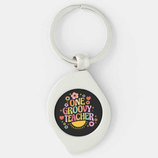 One groovy teacher schlüsselanhänger (Vorderseite)