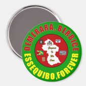 One Guyana Magnet (Vorderseite/Rückseite)