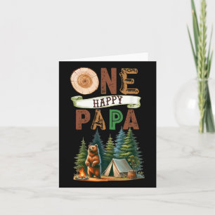 One Happa Papa Camper Erster Geburtstag Camping Bä Karte