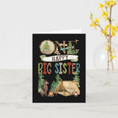 One Happy Big Sister Camper First Birthday Camng B Karte (Gelbe Blume)