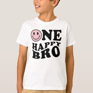 One Happy Bro Rosa Matching One Family Birthday T-Shirt