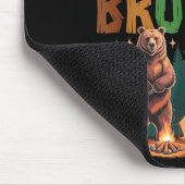 One Happy Brother Camper 1st Birthday Camng Bear  Mousepad (Ecke)