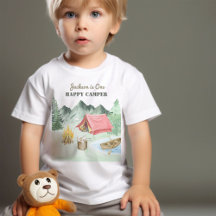 One Happy Camper 1. Geburtstag Camping Baby T - Sh