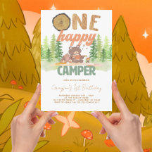 One Happy Camper 1. Geburtstag