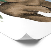 One Happy Camper 1. Geburtstag Meilenstein Chart Poster (Ecke)