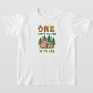 One Happy Camper 1. Geburtstag T - Shirt