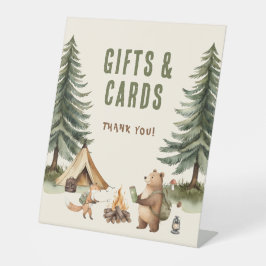 One Happy Camper 1st Birthday Gifts Cards Sign Sockelschild