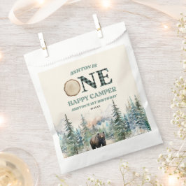 ONE Happy Camper Bär 1. Geburtstag Party Geschenktütchen