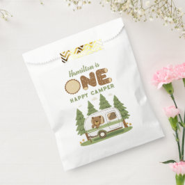 One Happy Camper Bear Birthday Favor Bags Geschenktütchen