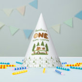 One Happy Camper Bear Party Hat Partyhütchen