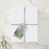 One Happy Camper Birthday Vielen Dank Tag Geschenkanhänger (Mit Garn)