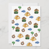 One Happy Camper Boys 1. Geburtstag Einladung (Rückseite)