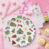 One Happy Camper Boys Birthday  Pappteller (Party)