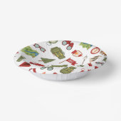 One Happy Camper Boys Birthday  Pappteller (Gewinkelt)