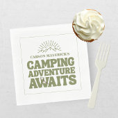 One Happy Camper Boys Birthday  Serviette