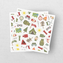 One Happy Camper Boys Birthday  Serviette