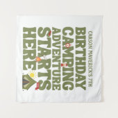 One Happy Camper Boys Birthday  Wandteppich (Vorderseite (Horizontal))