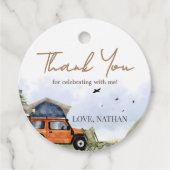 One Happy Camper Camping Boy Birthday Geschenkanhänger (Vorderseite)