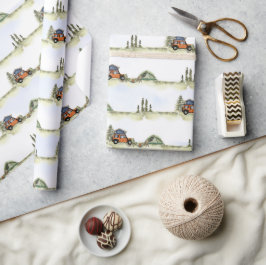 One Happy Camper Camping Boy Birthday Geschenkpapier