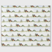 One Happy Camper Camping Boy Birthday Geschenkpapier (Flach)