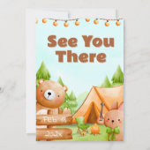 One Happy Camper - Einladung zum ersten Geburtstag (Rückseite)