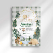 One Happy Camper Erster Geburtstag Einladung