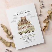 One Happy Camper Erster Geburtstag Einladung