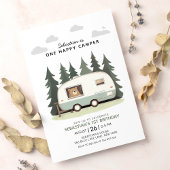 One Happy Camper Erster Geburtstag Einladung