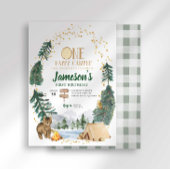 One Happy Camper Erster Geburtstag Einladung