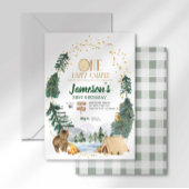One Happy Camper Erster Geburtstag Einladung