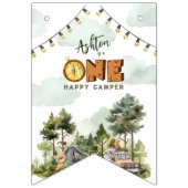 One Happy Camper Erster Geburtstag Wimpelkette (Erste Fahne)
