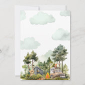 One Happy Camper First Birthday Invitation Einladung (Rückseite)