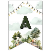 One Happy Camper First Birthday  Wimpelkette (Dritte Fahne)