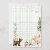 One Happy Camper Foto zum ersten Geburtstag Einladung (Rückseite)