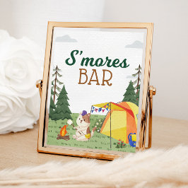One Happy Camper Geburtstag Camping S'mores Bar Poster