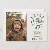 One Happy Camper Geburtstag Foto danke Karte (Vorderseite)