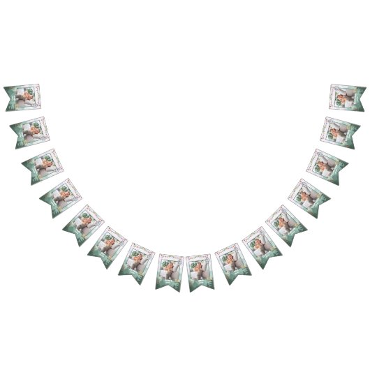 One Happy Camper Geburtstag Monatliches Foto Wimpelkette (Alle)