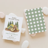 One Happy Camper Gitarre Bären Geburtstag Einladun Einladung